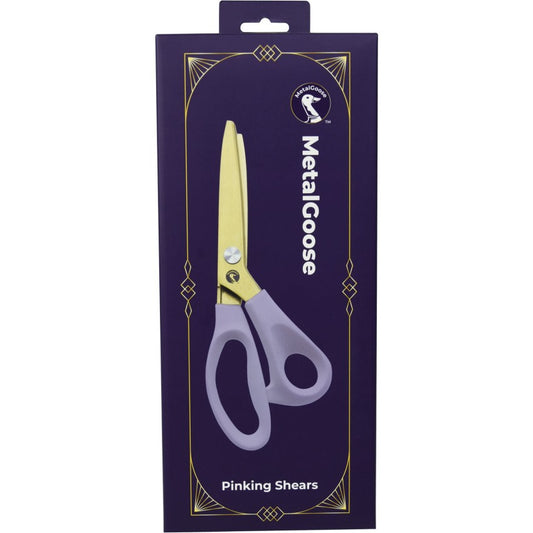 Metal Goose Pinking Shears- 9"