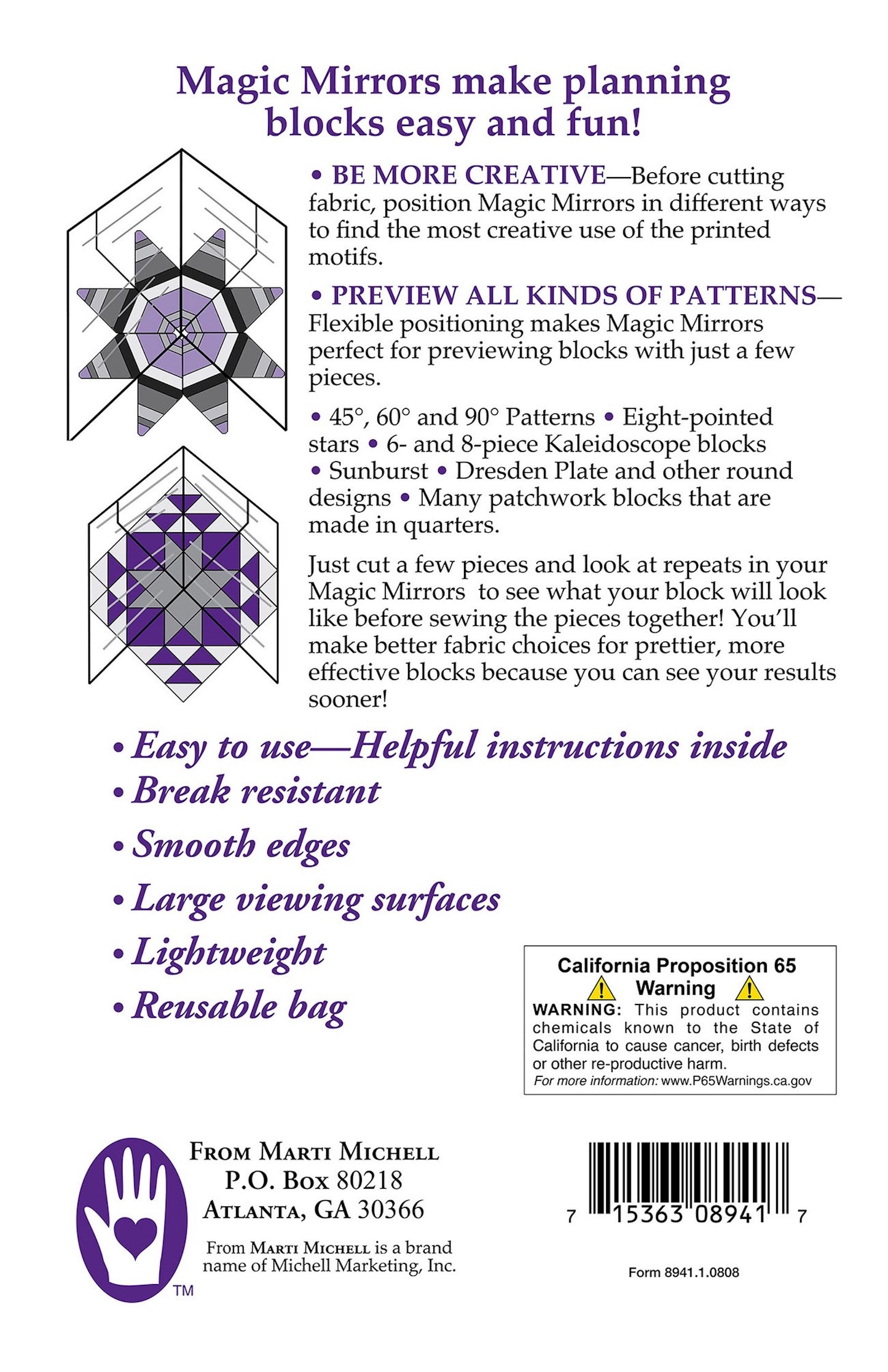 Magic Mirrors For Quilters