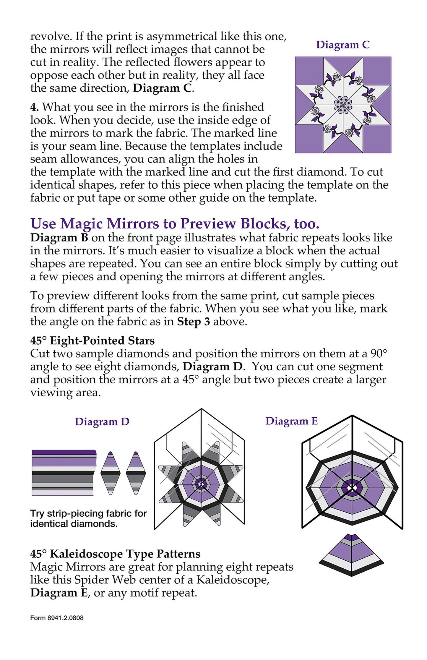 Magic Mirrors For Quilters