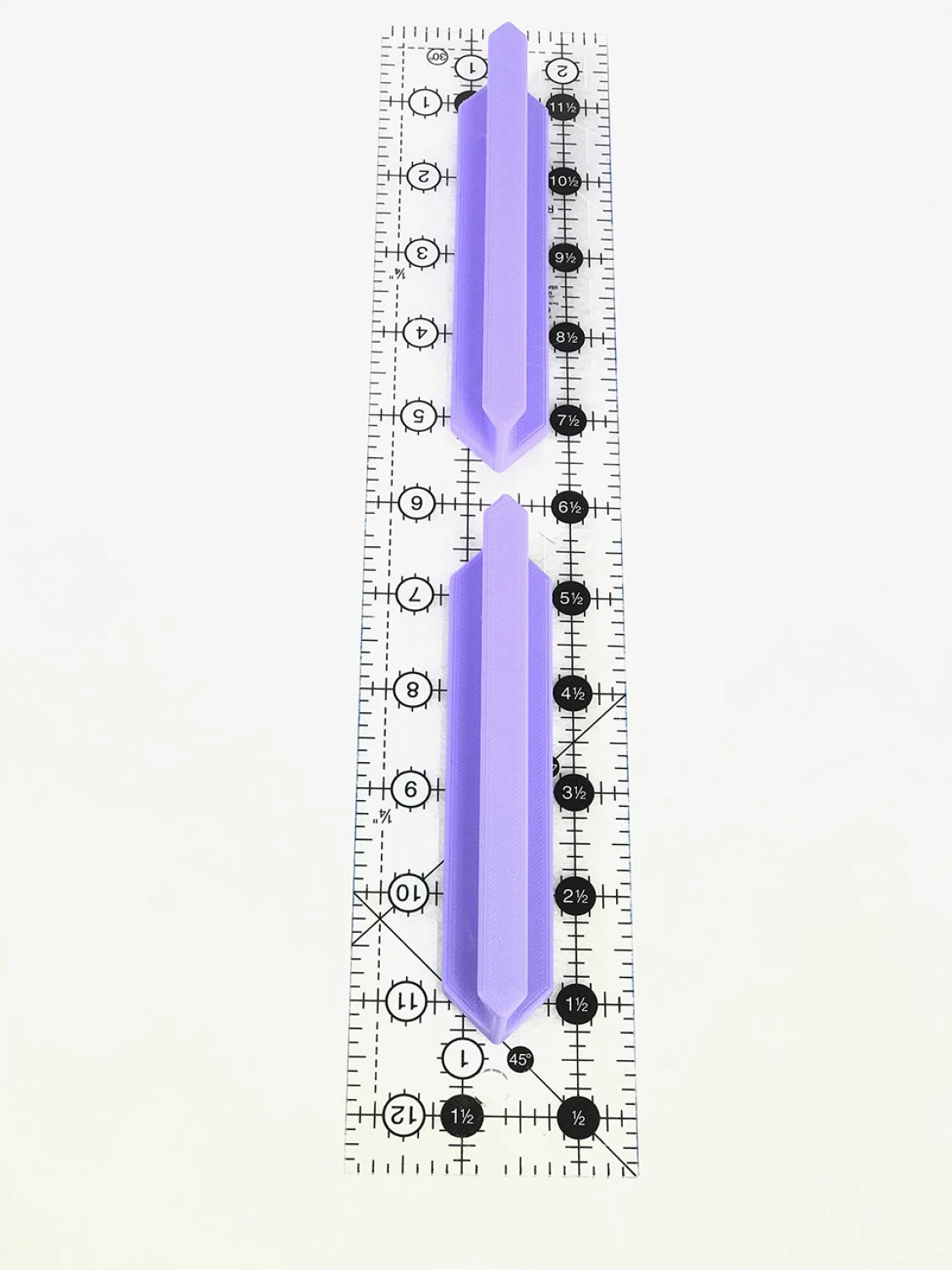 Magnetic 5" Ruler Handles- Lilac