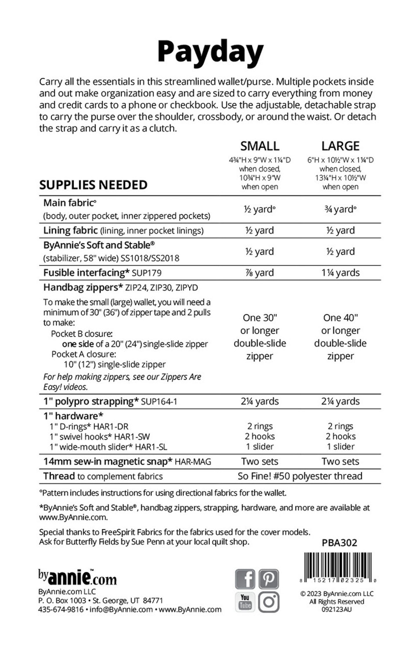 Payday Pattern, byAnnie