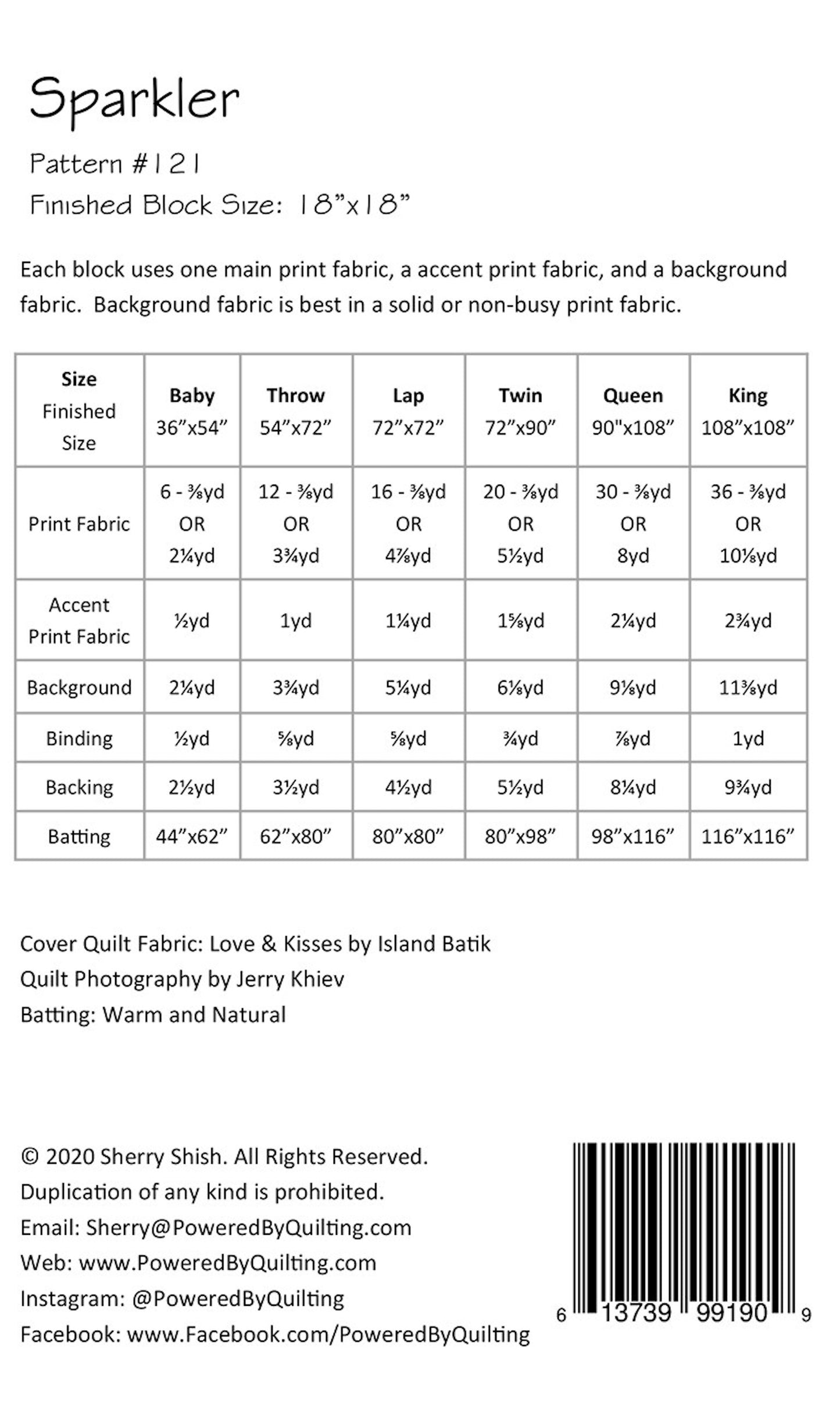 Sparkler Quilt Pattern