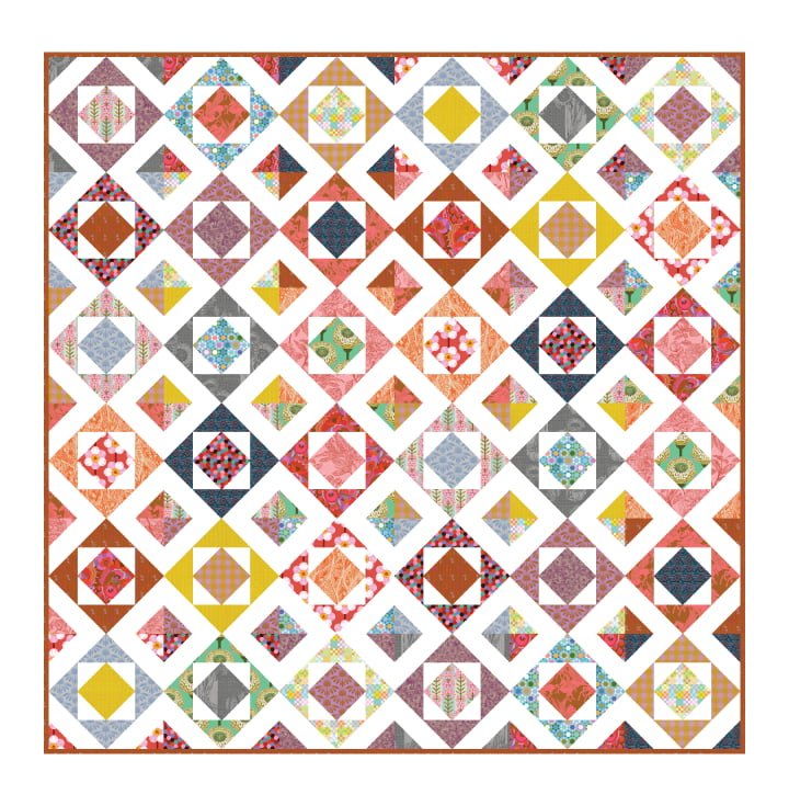 Raw Diamond Quilt Pattern