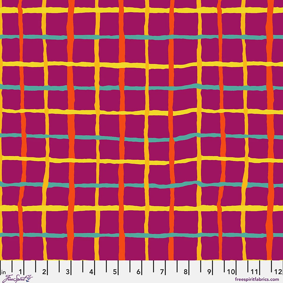 Kaffe Fassett Collective August 2026- Magenta Grid
