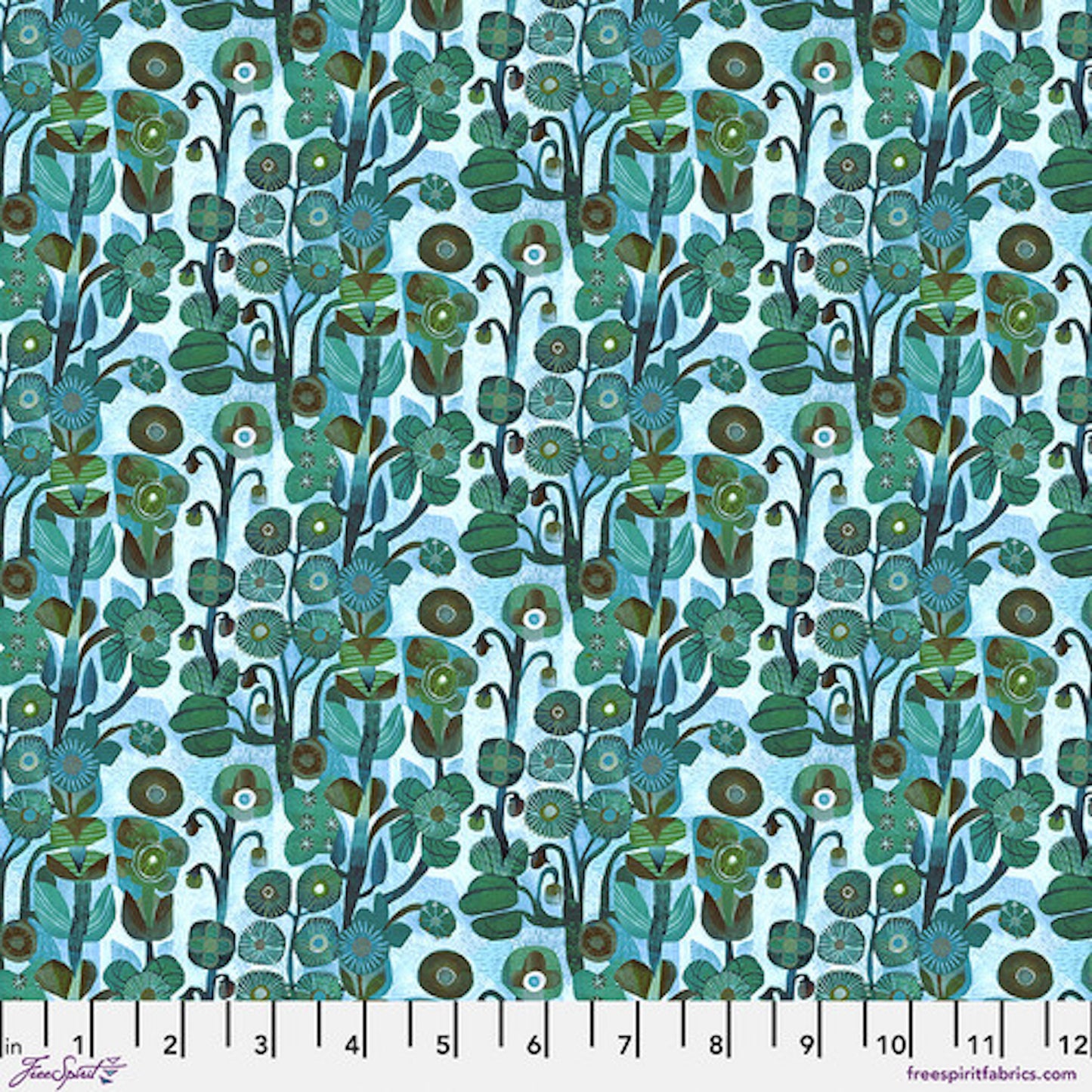 L'Heure Bleue- Baby Blue Belle: Sold by the 1/2 yard