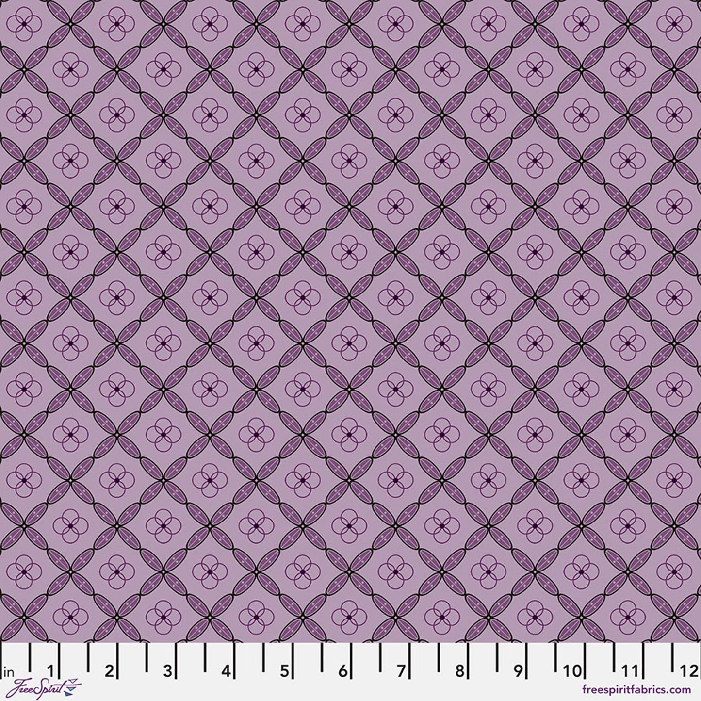Enrapture- Amethyst Tiles: Sold by the 1/2 yard.