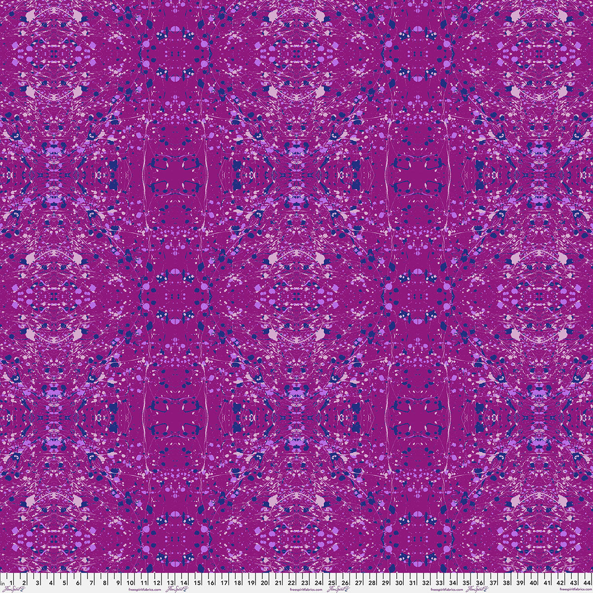 Hue- Violet Rorschach: Sold by the 1/2 yard