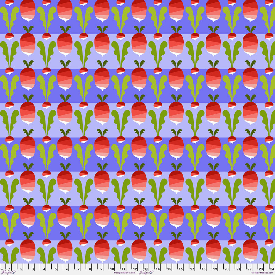 Vegetable Patch- Red Radish: Sold by the 1/2 yard