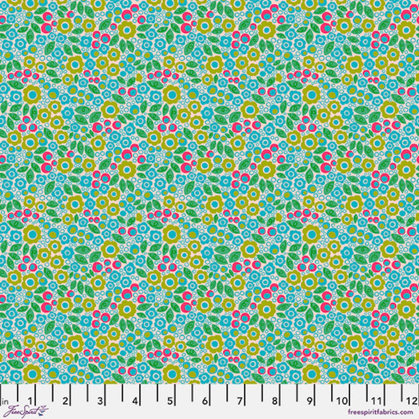 Bloomology- Grass Dizzy: Sold By The 1/2 Yard- Cut Continuously