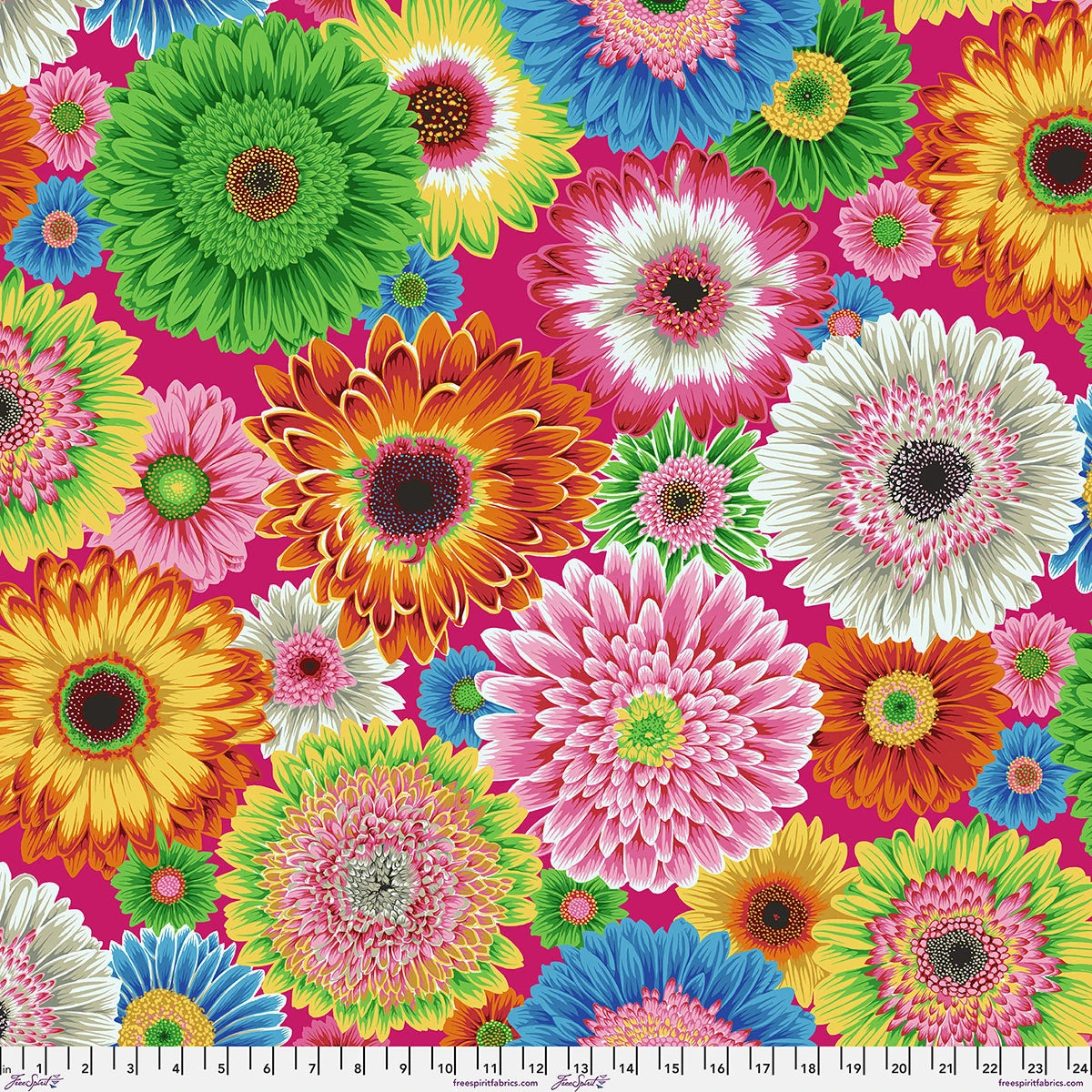 Kaffe Fassett Collective August 2026- Bright Gerbera Daisies