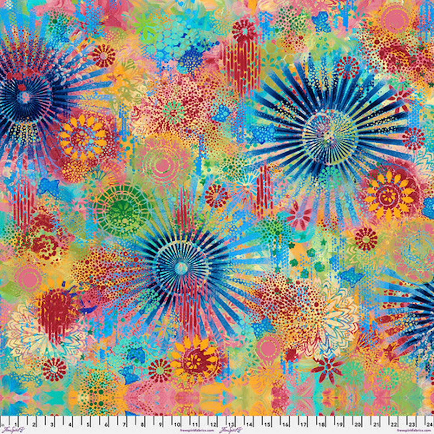 Skylights- Multi Daydreams: Sold by the 1/2 yard