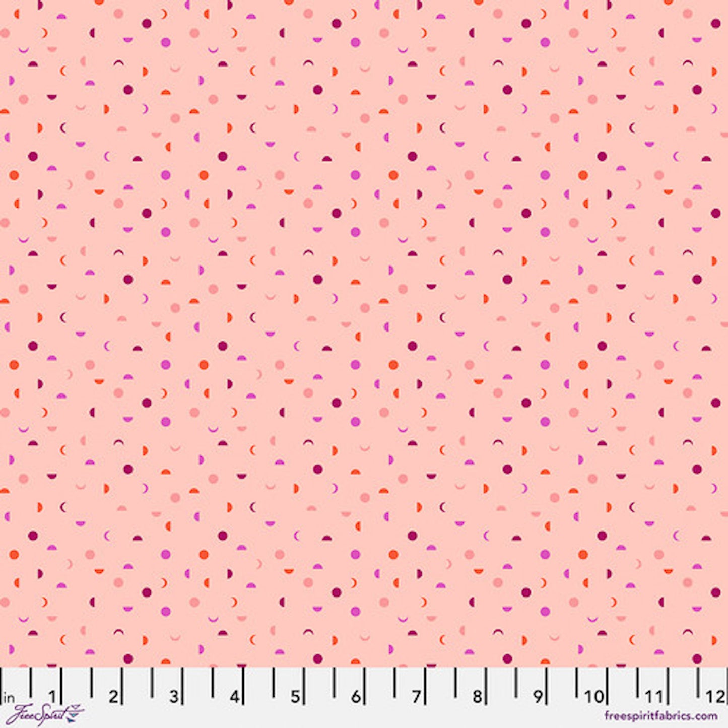 Mythical- Blush Its A Phase: Sold by the 1/2 yard.