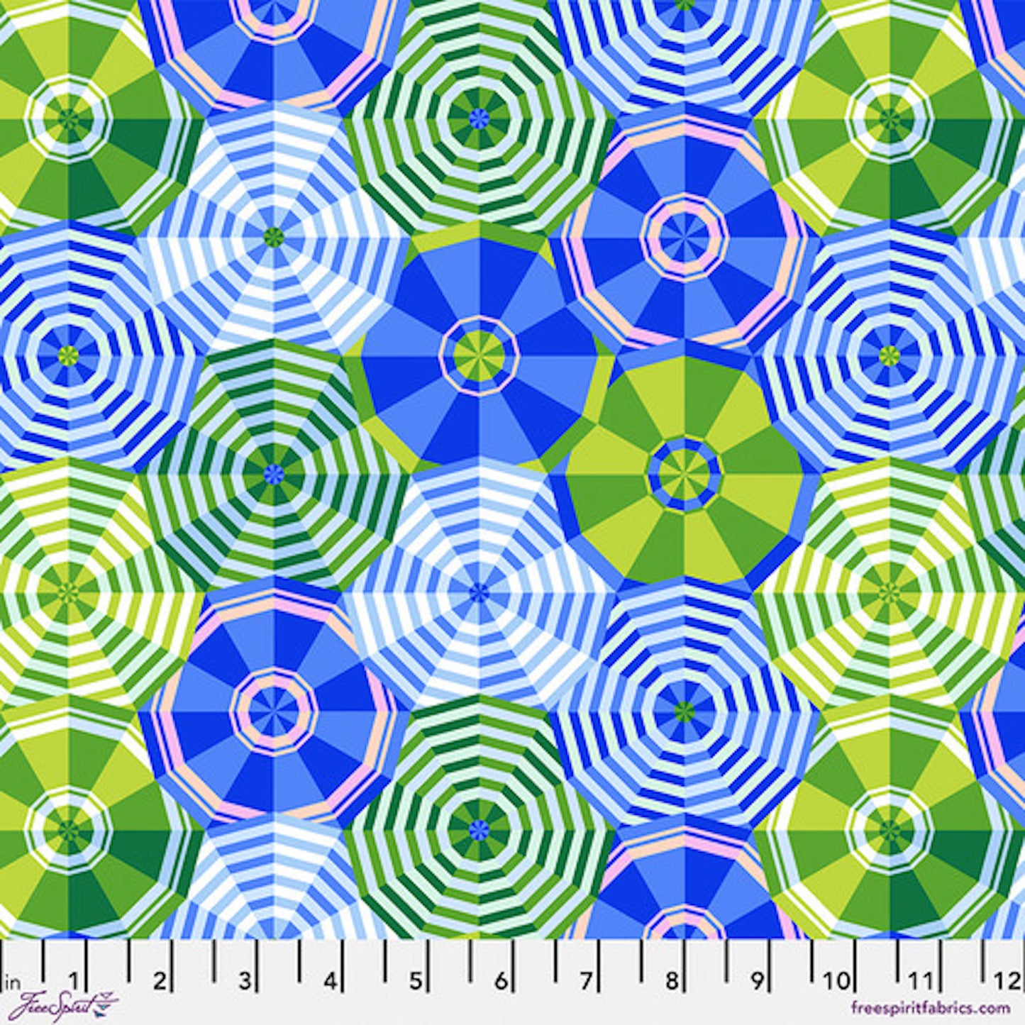 La Dolce Vita- Blue Sun Shade: Sold by the 1/2 yard.