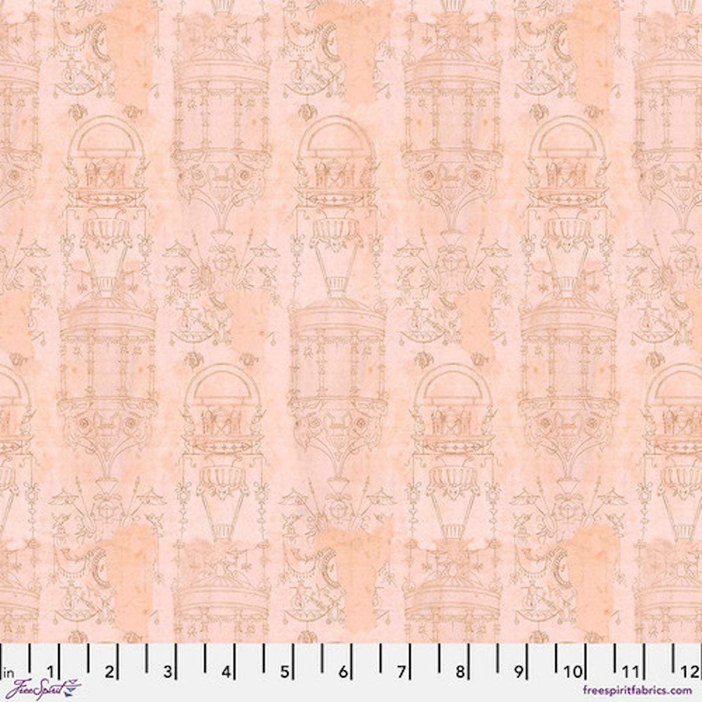 Tim Holtz Palette Program- Pink Toile: Sold by the 1/2 yard