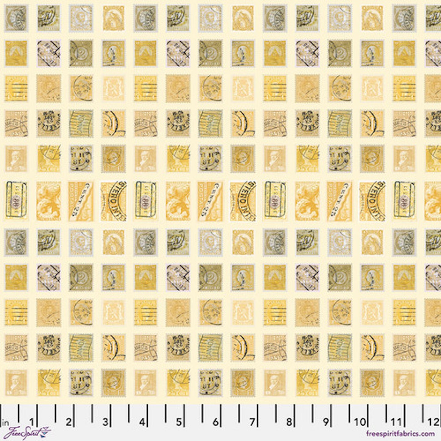 Tim Holtz Palette Program- Yellow Stamps: Sold by the 1/2 yard