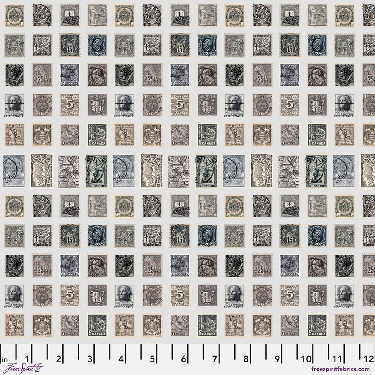 Tim Holtz Palette Program- Charcoal Stamps: Sold by the 1/2 yard