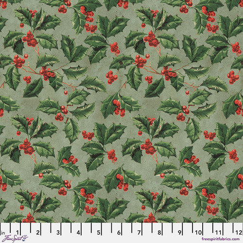 Tim Holtz Palette Program- Seasonal Christmas Holly: Sold by the 1/2 yard