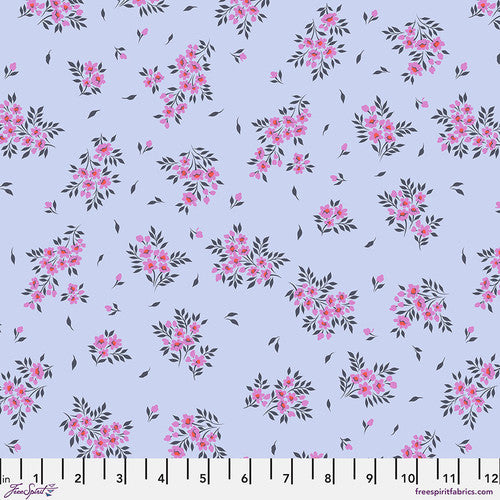 Tula Pink True Colors: Frost What a Ditz: Sold by the 1/2 yard.