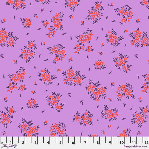 Tula Pink True Colors: Heliotrope What a Ditz: Sold by the 1/2 yard.