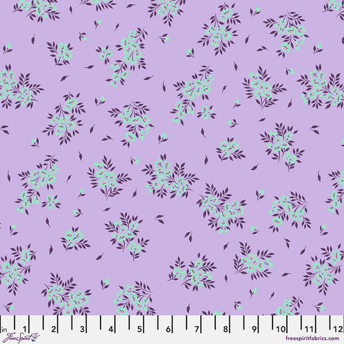 Tula Pink True Colors: Viola What a Ditz: Sold by the 1/2 yard.