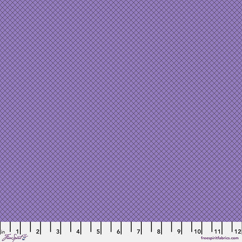 Tula Pink True Colors: Mysterious On the Grid: Sold by the 1/2 yard.