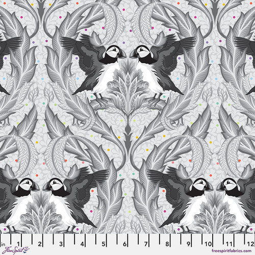 Graywork- Whisper Huffin & Puffin: PRE-ORDER, Sold by the 1/2 yard