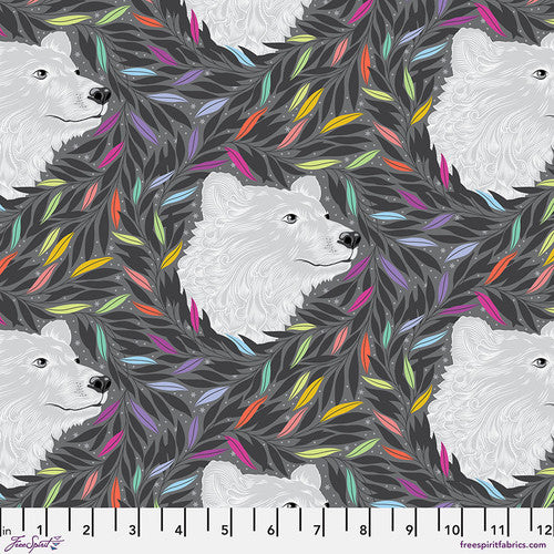 Graywork- Carbon Just Bearly: PRE-ORDER, Sold by the 1/2 yard