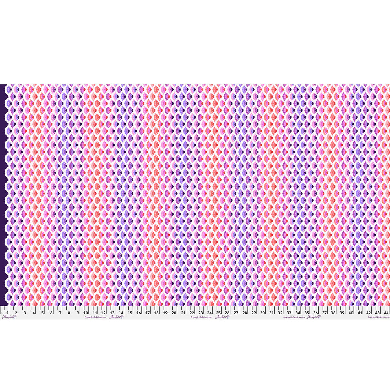 Floral Reef- Ultraviolet Aquatic Lace: Sold by the 1/2 yard *PREORDER