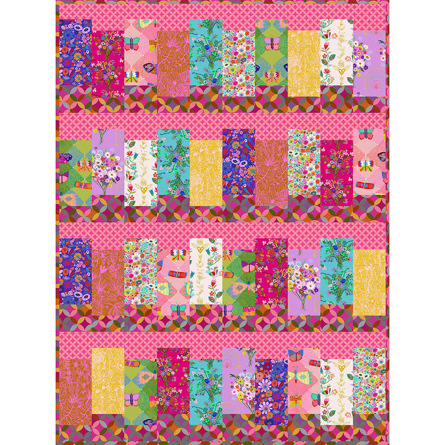 Harmony Fat Quarter Spark Pack- Pink: Includes Pattern