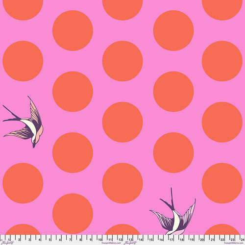 Tula Pink Free Fall 108" Backing- Honey: Sold by the 1/2 yard.