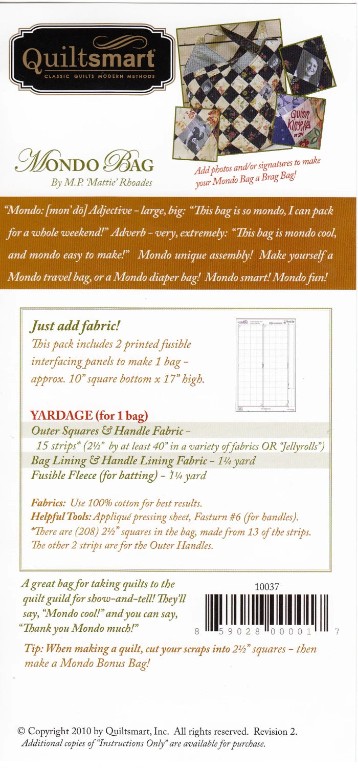 Mondo Bag Fun Pack- Printed Interfacing