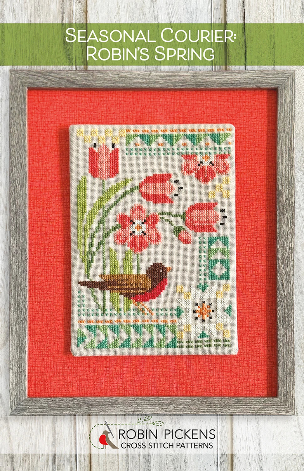 Seasonal Courier: Robin's Spring- Cross Stitch Pattern