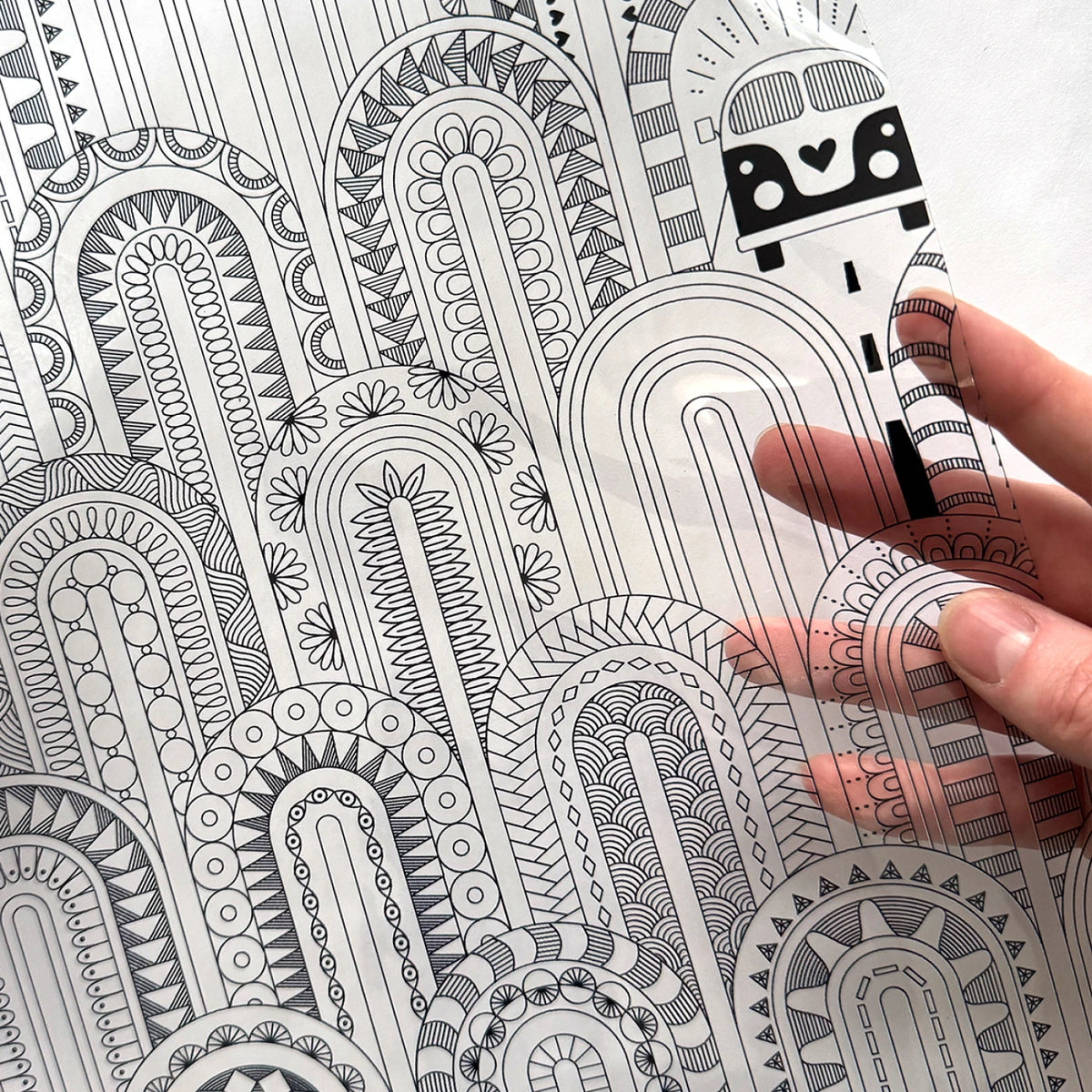 Summer Lovin' Arches- Clear TPU Vinyl: 12in x 53in Roll