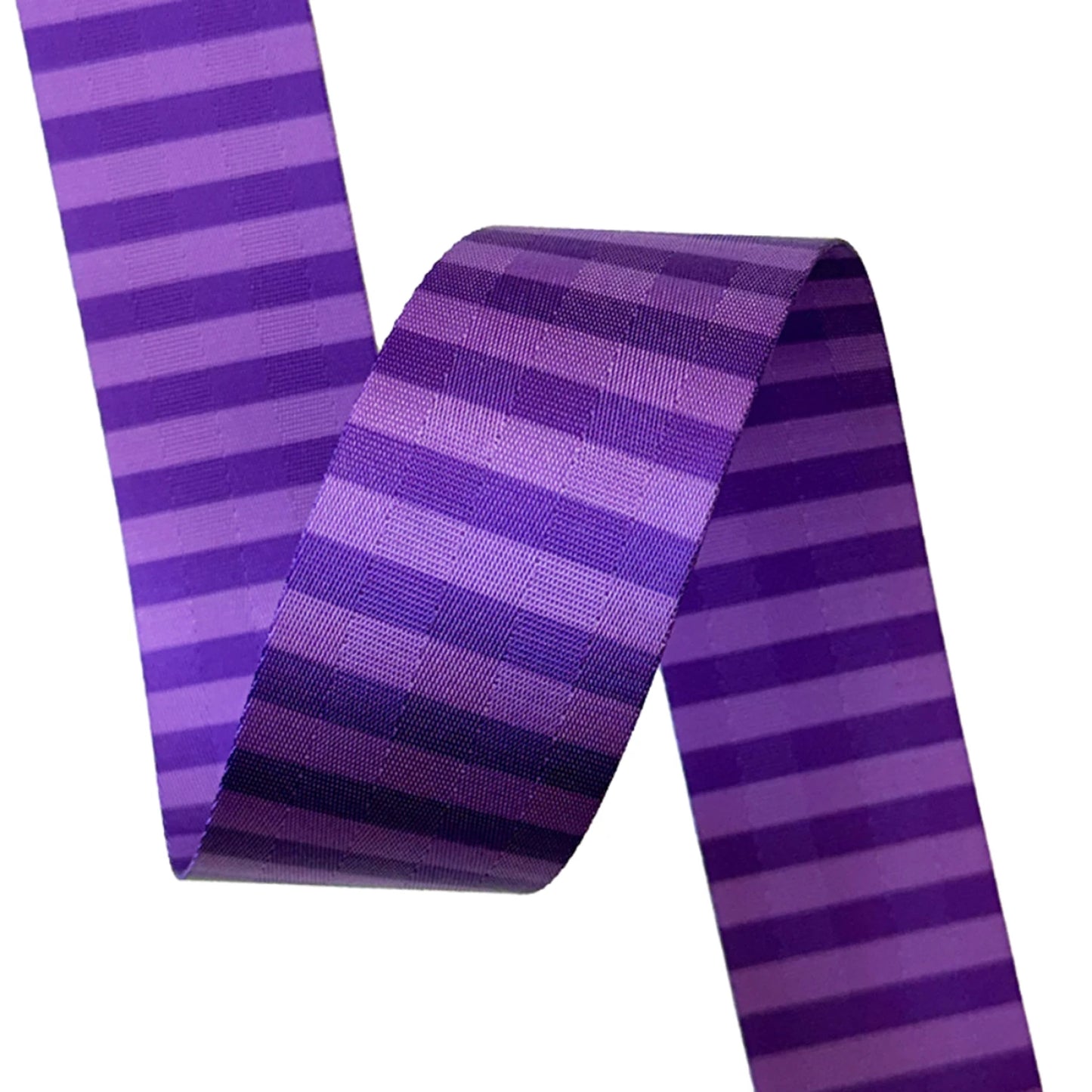 2" Purple Striped Webbing: Sold By the Yard