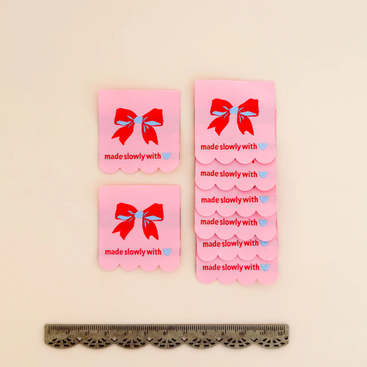 Made Slowly Woven Quilt Labels- 8pk