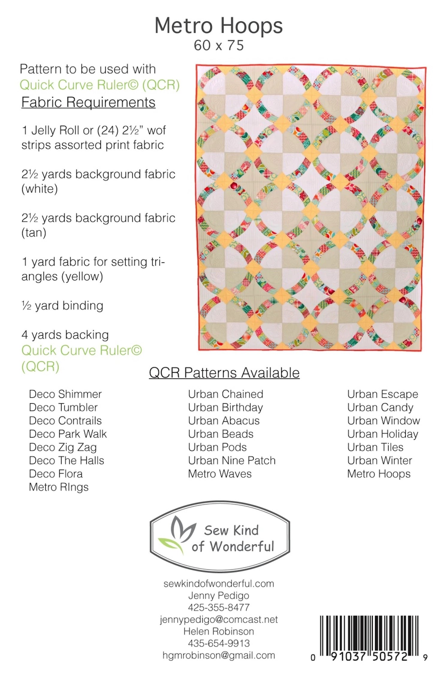 Metro Hoops Quilt Pattern