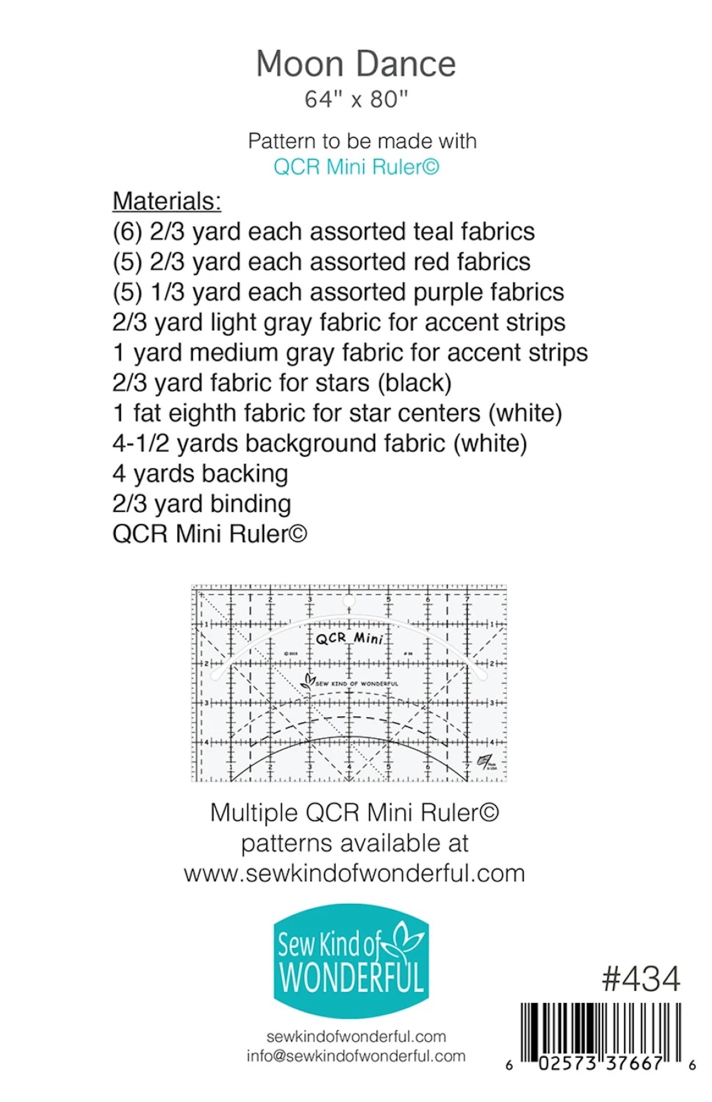 Moon Dance- QCR Mini Pattern