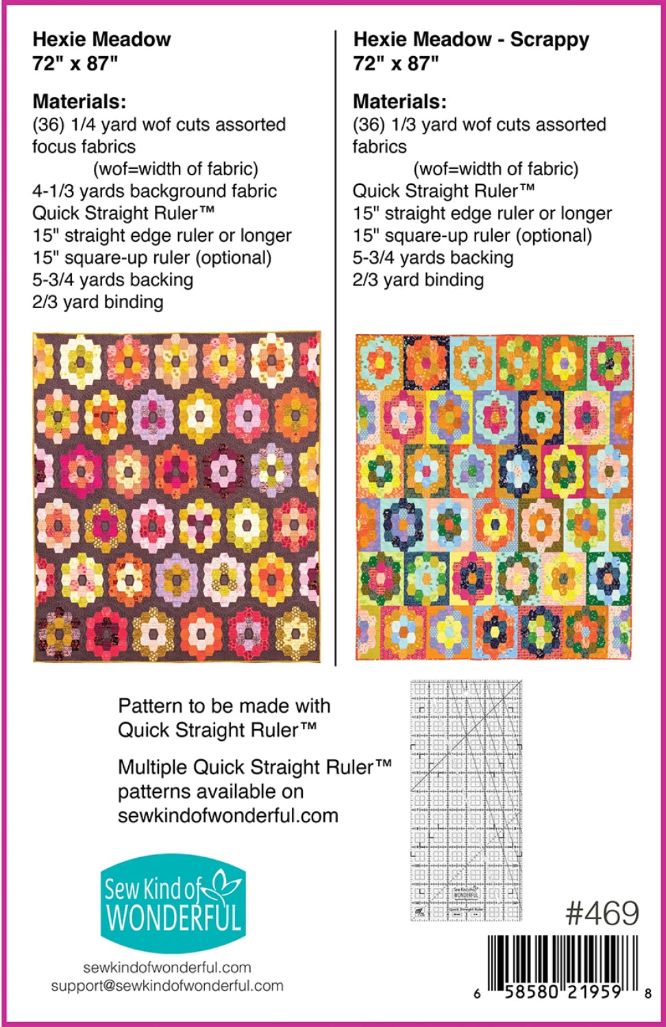 Hexie Meadow Quilt Pattern