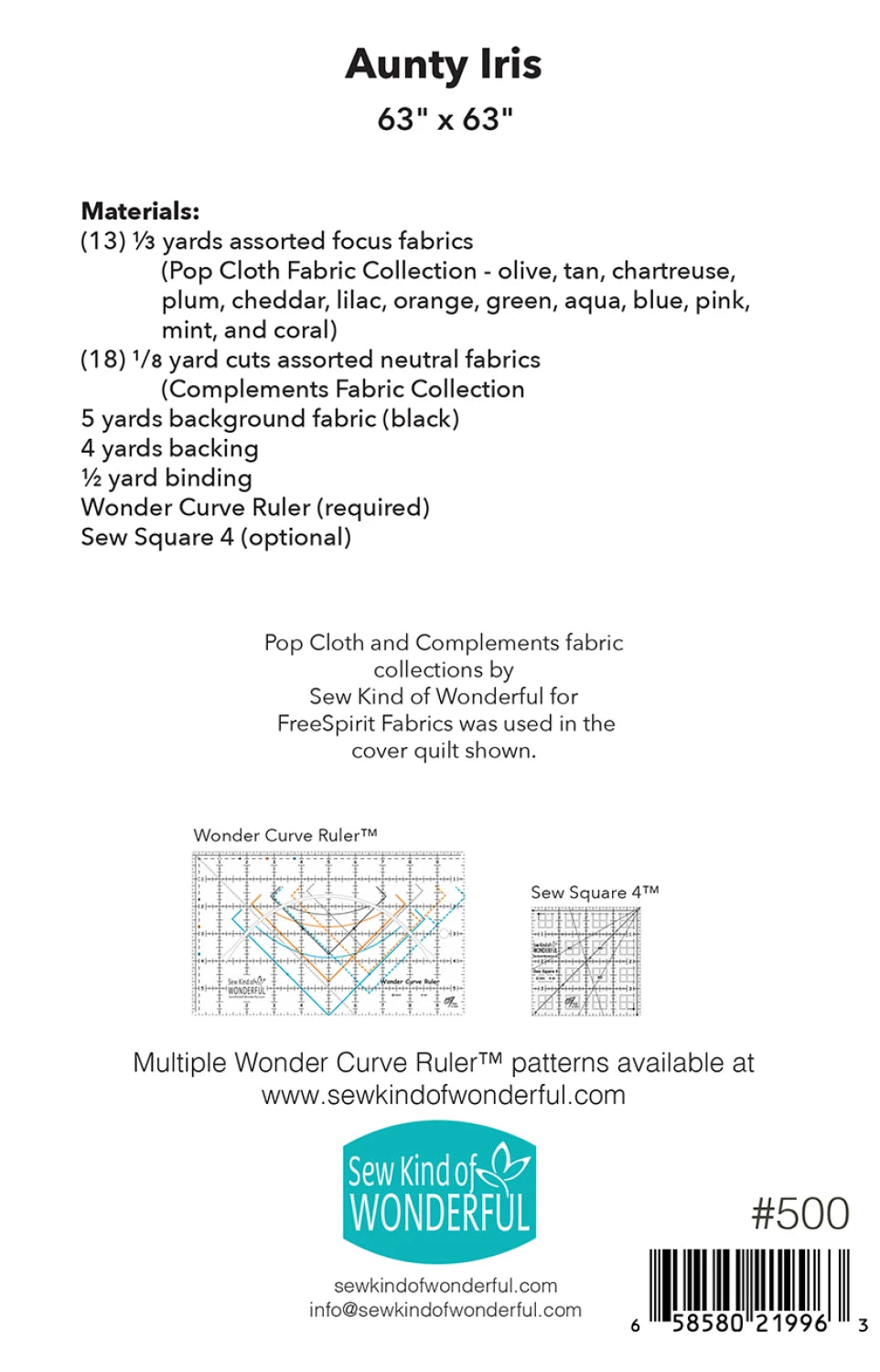Aunty Iris Quilt Pattern