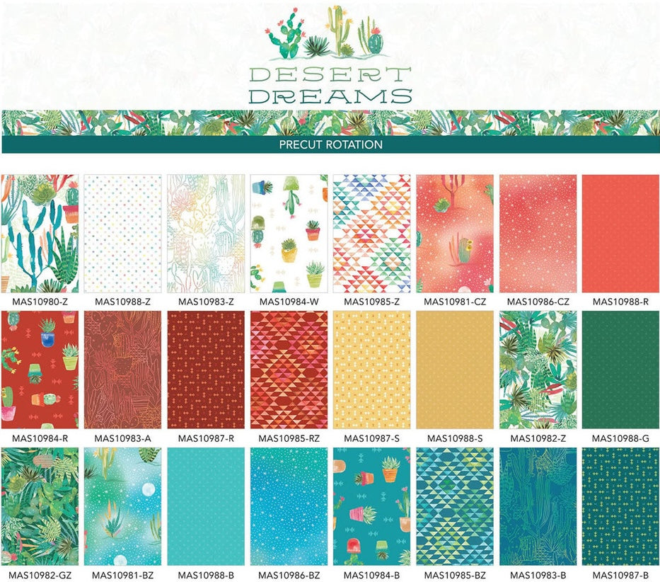 Desert Dreams- Fat Quarter Bundle; 24pc