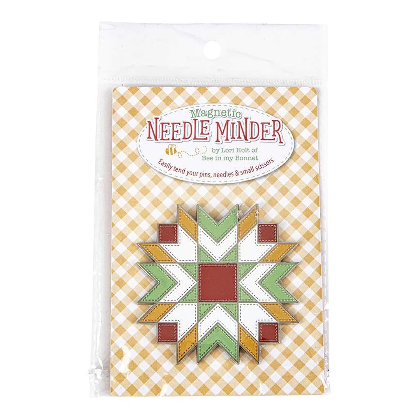 Gingham Star Magnetic Needle Minder