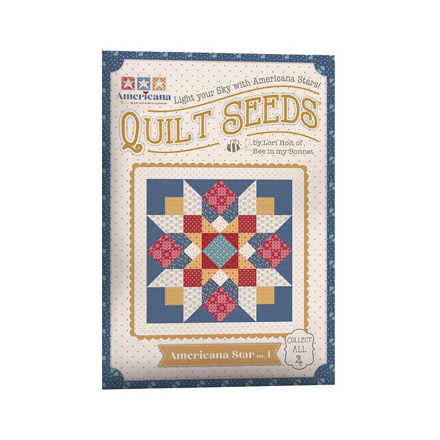 Americana Quilt Seeds Pattern- Americana Star no. 1