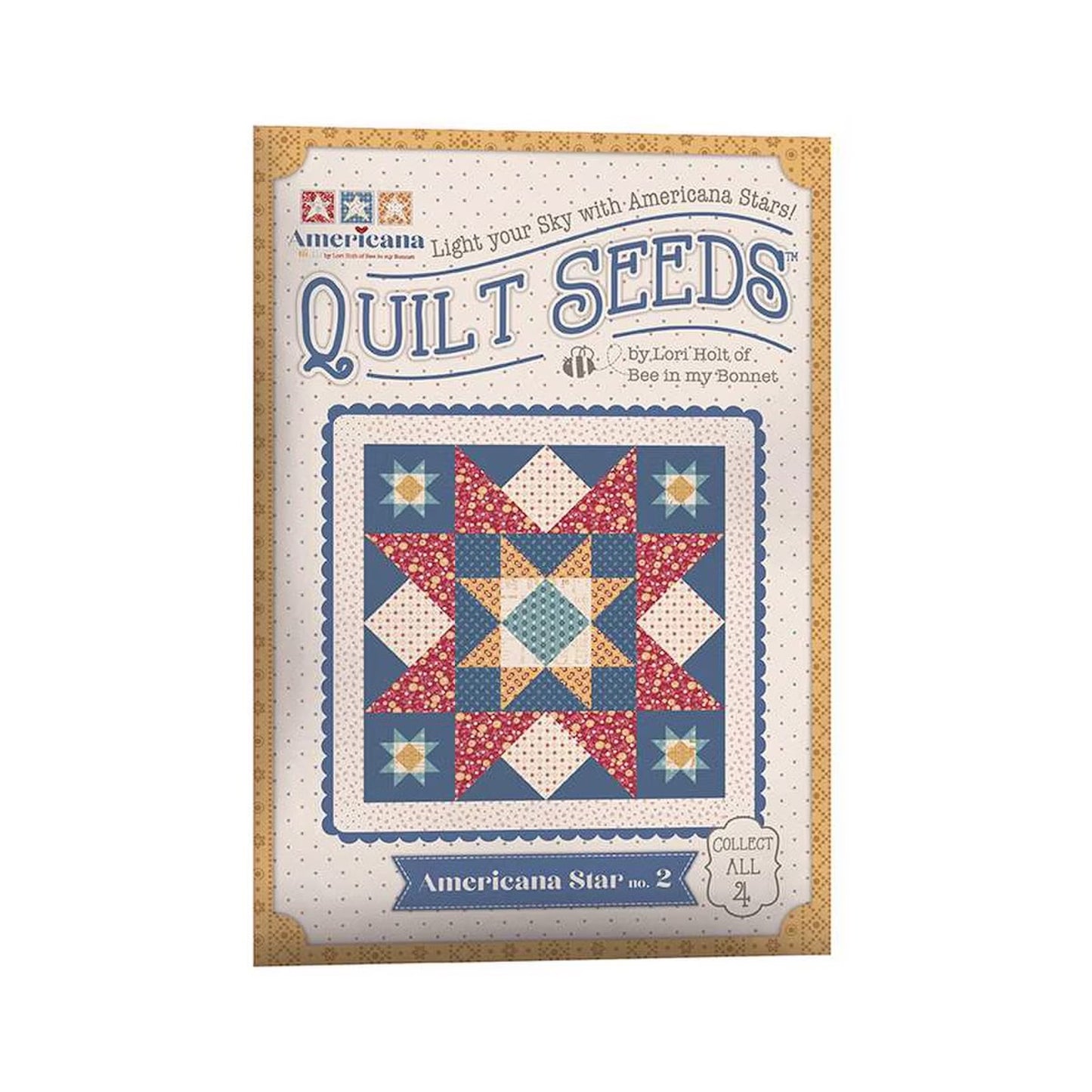 Americana Quilt Seeds Pattern- Americana Star no. 2