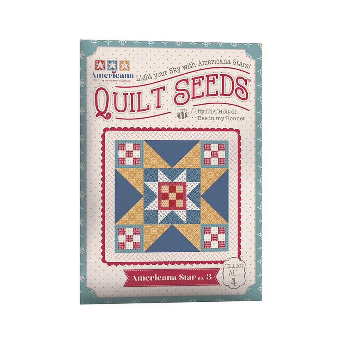 Americana Quilt Seeds Pattern- Americana Star no. 3