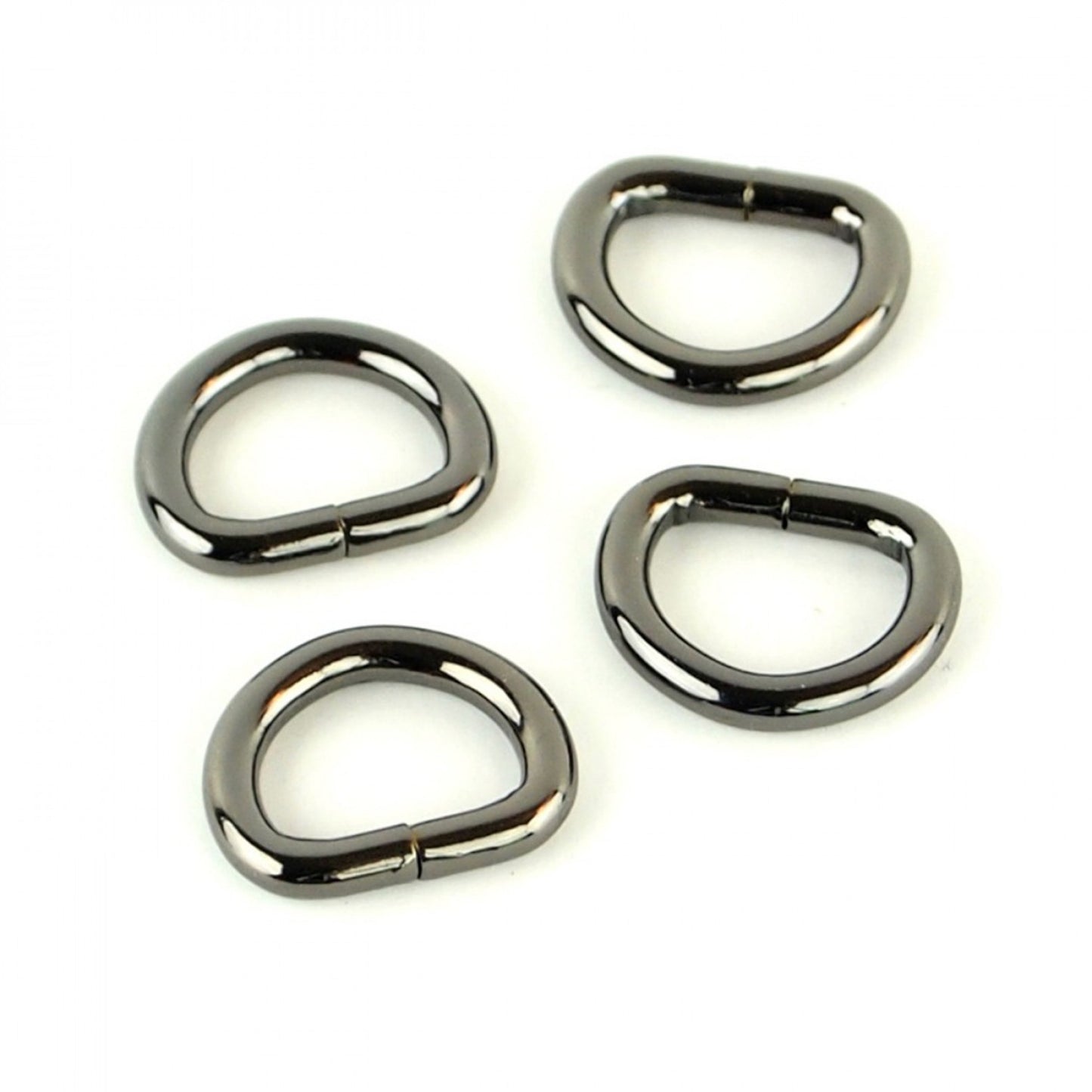 Four D-Rings 1/2": Gunmetal