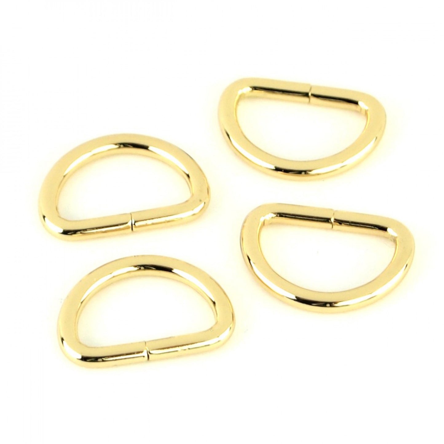 Four D-Rings 3/4": Gold