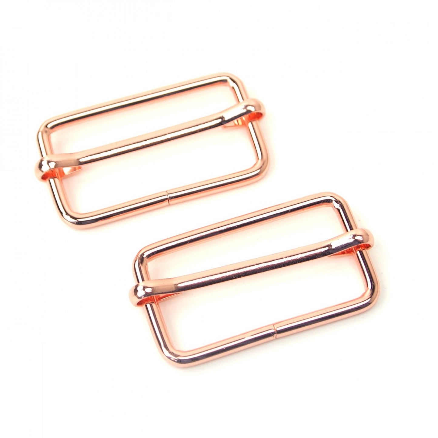 1-1/2in Slider Buckles-Rose Gold: 2pcs