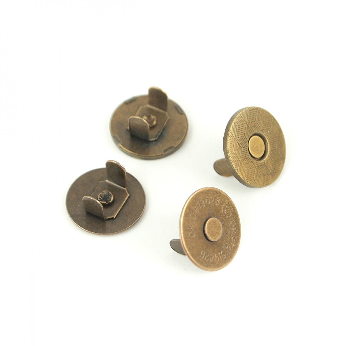 3/4" Magnetic Snaps- Antique: 2 snaps