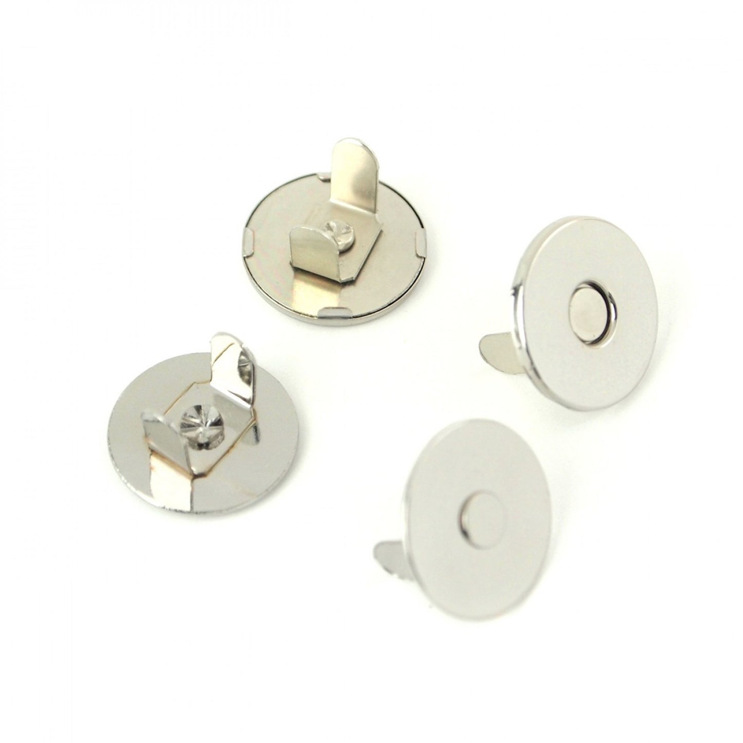 3/4" Magnetic Snaps- Nickel: 2 snaps