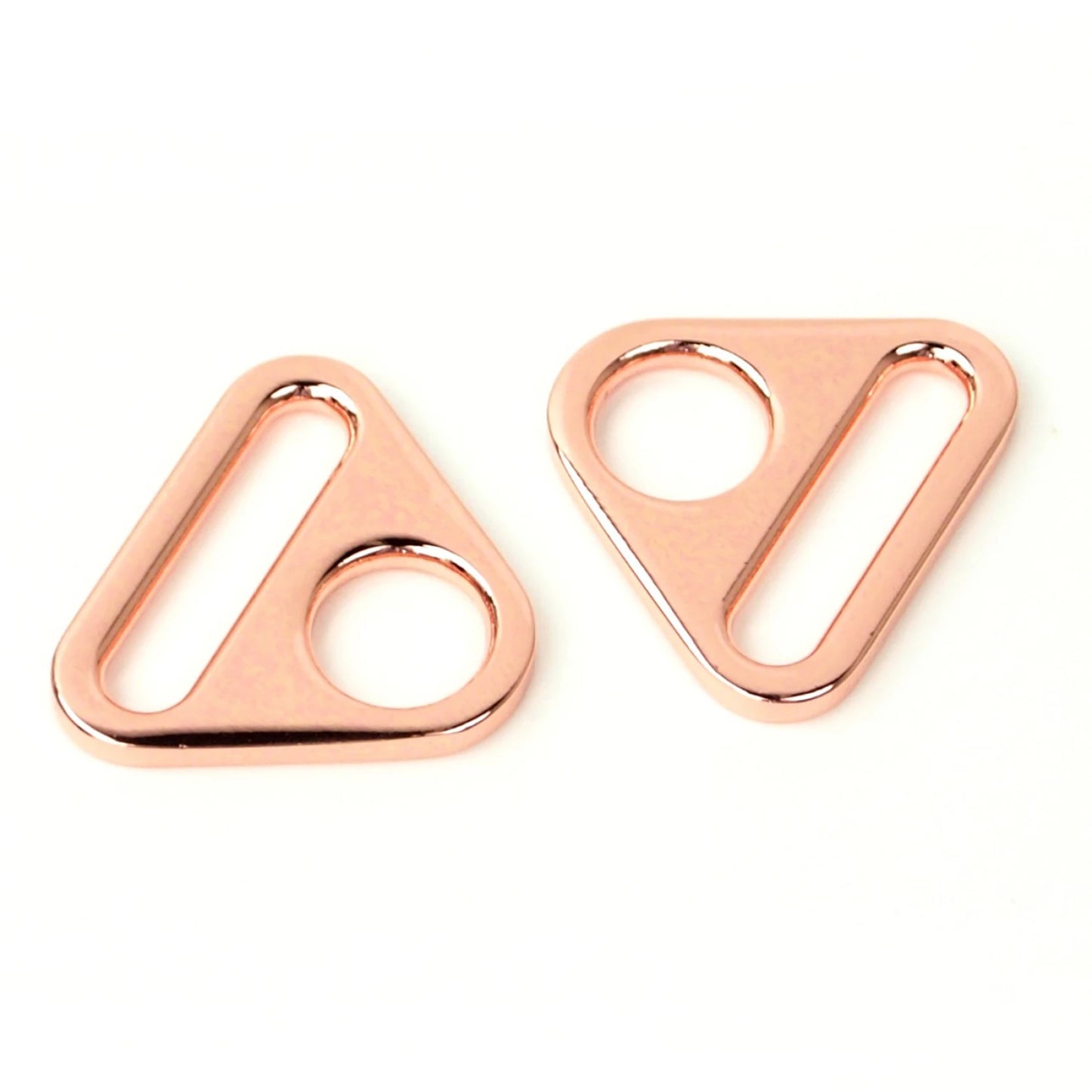 Triangle Ring Flat 1" Rose Gold: 2Pcs
